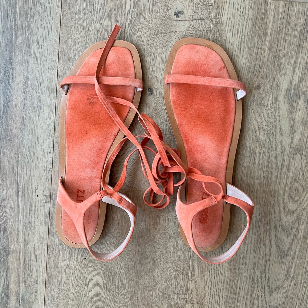 Schutz wrap ankle sandals